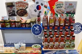 Vietnamese products at the fair (Photo: VNA)