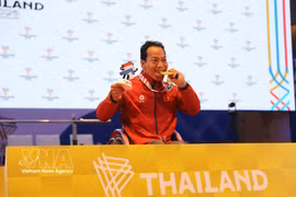 Vietnamese powerlifter Le Van Cong (Photo: VNA)