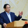 Prime Minister Pham Minh Chinh addresses the meeting. (Photo: VNA)