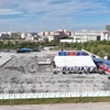A panoramic view of Tan Cang – Moc Bai inland container depot (Phase 1) officially coming into operation. (Photo: VNA)
