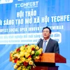 Pham Hong Quat, Director of the National Agency for Technology Entrepreneurship and Commercialisation Development (NATEC), speaks at the TECHFEST Vietnam 2025 seminar in Hanoi on December 12. (Photo: VNA)