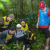 Tourists take part in the "Going home" tour at Cuc Phuong National Park. (Photo: nhandan.vn)