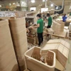 Wood production at the Nhat Nam Ply Wood Co., Ltd. (Photo: VNA)