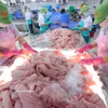 Workers classify tra fish fillets at the factory of Go Dang Tien Giang Joint Stock Company. (Photo: VNA)