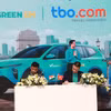 Vietnam's Green and Smart Mobility Joint Stock Company (Green SM) officially launches its Green SM Limo service in New Delhi on June 5 (Photo: VNA),
