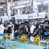 Production line at Honda Vietnam's manufacturing facility in Dong Van II Industrial Park, Ninh Binh province. (Photo: VNA)