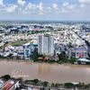 A corner of Long Xuyen ward in An Giang province, a key trading hub of the Long Xuyen quadrangle region. (Photo: VNA)