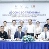 Delegates at the launch ceremony of solar power and battery energy storage systems (BESS) in Vung Ang Economic Zone in the central province of Ha Tinh. (Photo: VNA)