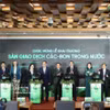 Delegates perform the ceremonial launch of Vietnam’s domestic carbon exchange in Hanoi on June 29, 2026. (Photo: VNA)