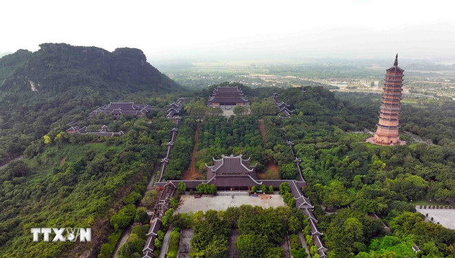 A view of Bai Dinh Pagoda (Photo: VNA) q.jpg