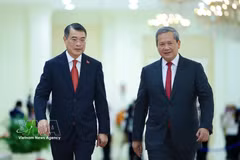 Welcome ceremony for Vietnamese Prime Minister on official visit to Cambodia 