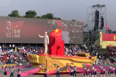 80th National Day parade: Ceremonial vehicle carrying President Ho Chi Minh's portrait