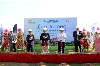 Vietnam’s first high-end park golf model launched in Lam Dong province. (Photo: VNA)