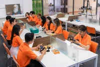 FPT University students during class. (Photo: VNA)