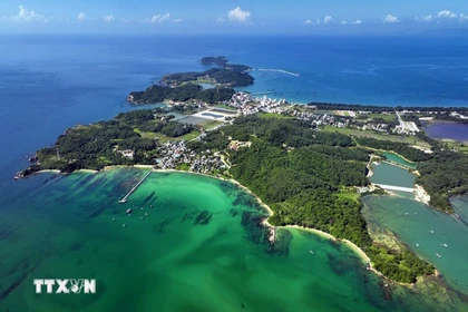 An aerial view of Co To Lon island. (Photo: VNA)