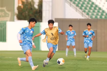 Vietnamese players are asked to stay focused in the quarter-finals of the AFC Asian U17 Cup ( Photo courtesy of VFF)