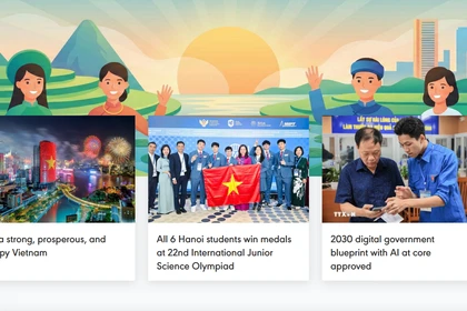 The Vietnam News Agency's specialised page dedicated to protecting the Party’s ideological foundation - “Happy Vietnam” - at https://happyvietnam.vnanet.vn/en (Photo: VNA)