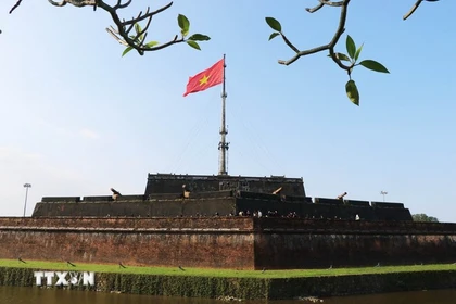 The Flag Tower of Hue Ancient Citadel is part of the Hue Imperial Citadel Complex - a World Cultural Heritage site. (Photo: VNA)