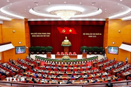 A view of the 13th session of the 13th Party Central Committee in October 2025 (Photo: VNA)