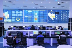 The Binh Duong Provincial Intelligent Operations Centre (IOC) is tasked with monitoring, supervising, and managing activities across several critical sectors, including public security, traffic control, smart transportation, and emissions monitoring. (Photo: VNA) 
