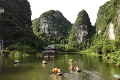 The Trang An Scenic Landscape Complex is a major attraction for visitors to Ninh Binh. (Photo: VNA)
