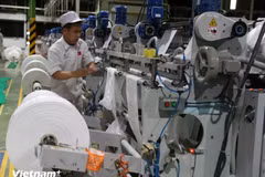 Businesses accelerate their adoption of technology to enhance labour productivity. (Photo: VietnamPlus)