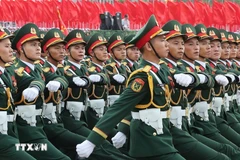 A formulation of army officers at the parade marking the 80th anniversary of the August Revolution and National Day (September 2). (Photo: VNA)