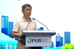 Coordinating Minister for Public Services and Minister for Defence Chan Chun Sing speaks at Singapore World Water Day 2026 on Mar 17, 2026. (Photo: channelnewsasia.com)