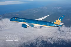 An aircraft of Vietnam Airlines (Photo: VNA)