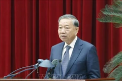 Party General Secretary To Lam speaks at a nationwide conference reviewing anti-corruption work hosted by the Central Steering Committee for Prevention and Control of Corruption, Wastefulness and Negative Phenomena on December 11, 2025. (Photo: VNA)