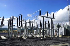 Key technical components of the Hai Anh – Quang Tri Wind Power Plant are fundamentally completed. (Photo: VNA)