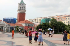 The An Thoi – Hon Thom cable car in Phu Quoc city, Kien Giang province is among the top tourist destinations for domestic and international tourists. (Photo: VNA)