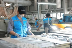 Workers of the Lioncore Vietnam Co.Ltd at Dong Mai industrial park, Quang Ninh province. (Photo: VNA)