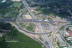 The Long Thanh interchange, connecting the Bien Hoa–Vung Tau Expressway and the Ho Chi Minh City–Long Thanh–Dau Giay Expressway. (Photo: VNA)
