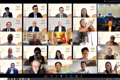 The launch of the new version of the Association of Vietnamese Professionals and Students in the US (VPS 2.0) is held virtually. (Photo published by VNA)