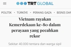 Screenshot of TRT.Global’s article on Vietnam’s 80th National Day celebration.