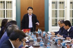 State President Luong Cuong holds a working session with the Presidential Office on February 10. (Photo: VNA)