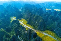 Tam Coc - Bich Dong tourist area in Ninh Binh province (Photo: VNA)