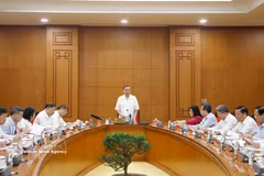 Party General Secretary and State President To Lam chairs a working session on May 19, 2026 with the Government's Party Committee and relevant ministries and agencies on the implementation of Directive No. 34-CT/TW dated May 24, 2024 issued by the Party Central Committee’s Secretariat on strengthening the Party’s leadership over social housing development in the new context. (Photo: VNA)