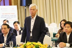 Vice Chairman of the HCM City People's Committee Vo Van Hoan speaks at the dialogue. (Photo: nhandan.vn)