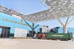 Import and export activities at the Mong Cai border gate. (File photo: VNA)
