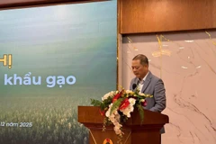 Nguyen Anh Son, Director General of the Agency of Foreign Trade under the Ministry of Industry and Trade, speaks at the conference. (Photo: Ministry of Industry and Trade)