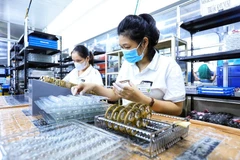 Nearly 35,500 enterprises are newly registered nationwide, with total registered capital reaching nearly 313.7 trillion VND and more than 167,500 registered workers. (Photo: VNA)
