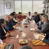 Representatives of Vietrade and TFO Canada discuss a new cooperation project for 2026–2030. (Photo: VNA)