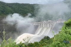 Ban Ve Hydropower Plant discharges record floodwater to ease pressure