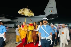 Buddha’s relics return to India after Vietnam pilgrimage