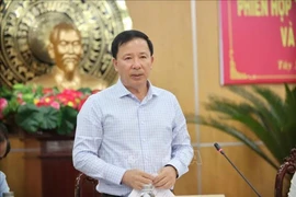 Chairman of the Tay Ninh provincial People’s Committee Nguyen Van Ut speaks at a recent meeting to review the socio-economic situation in the first half of 2025 and set tasks for the remaining months. (Photo: VNA)