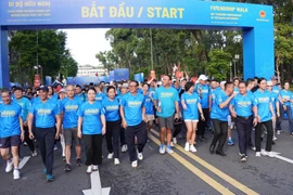 The walk starting point on Le Duan street. (Photo: VNA)