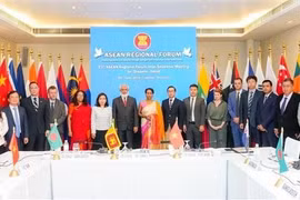 Delegates attending the 23rd ASEAN Regional Forum (ARF) Inter-Sessional Meeting on Disaster Relief. (Photo published by VNA) 