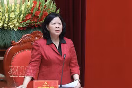 President of the Vietnam Fatherland Front Central Committee Bui Thi Minh Hoai. (Photo: VNA)